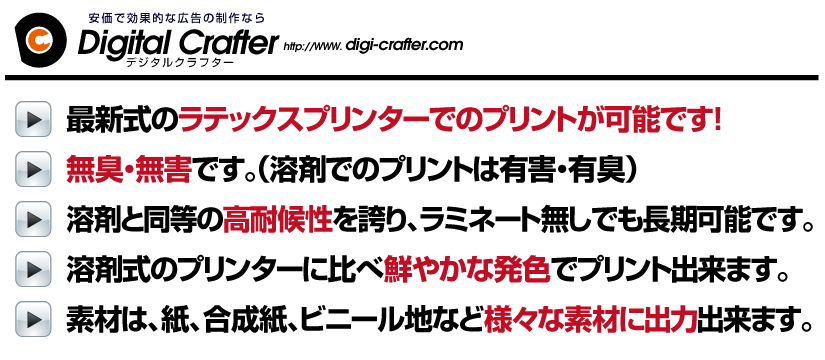 ラテックス看板印刷